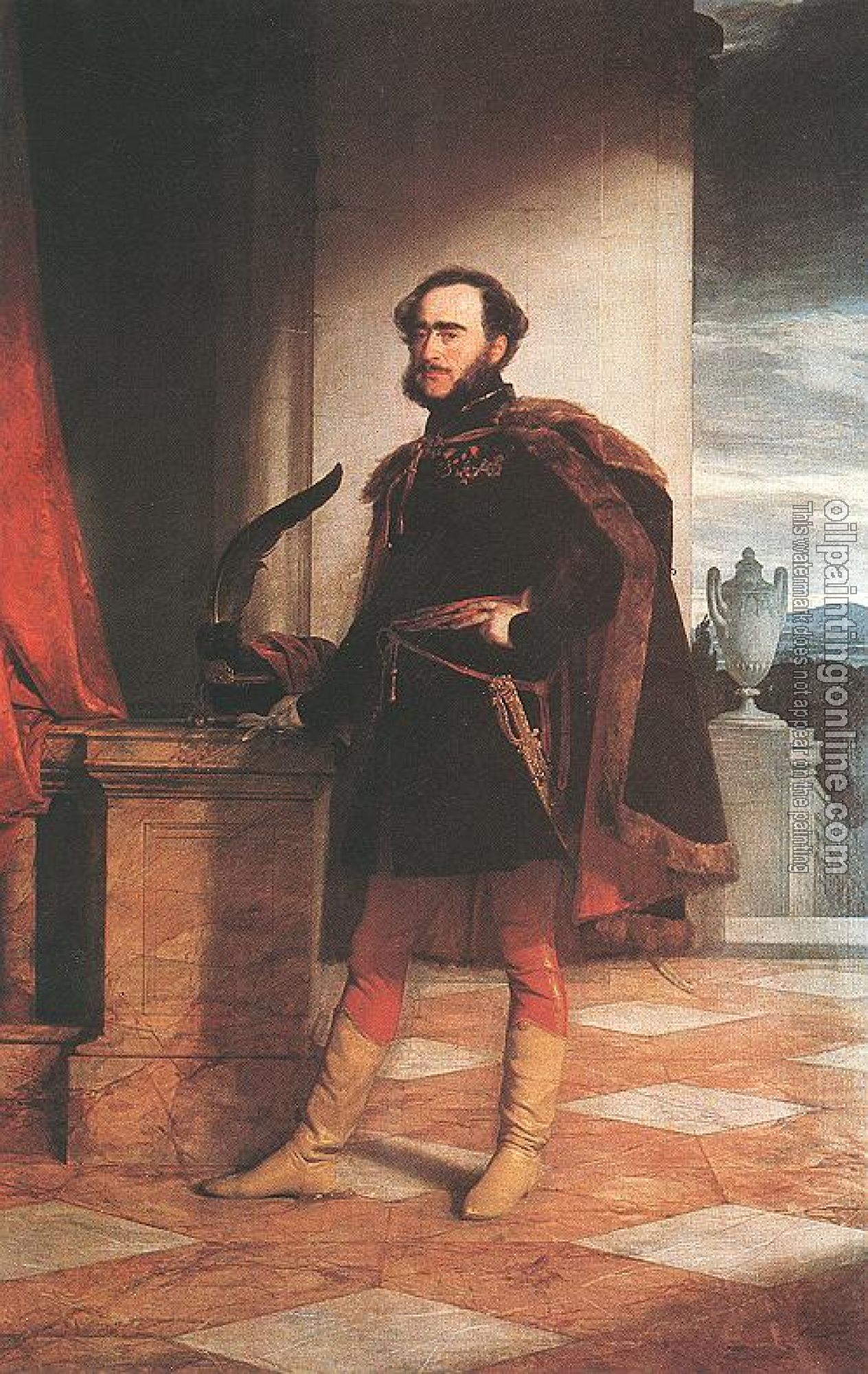 Amerling, Friedrich von - Portrait of Count Istvan Szechenyi